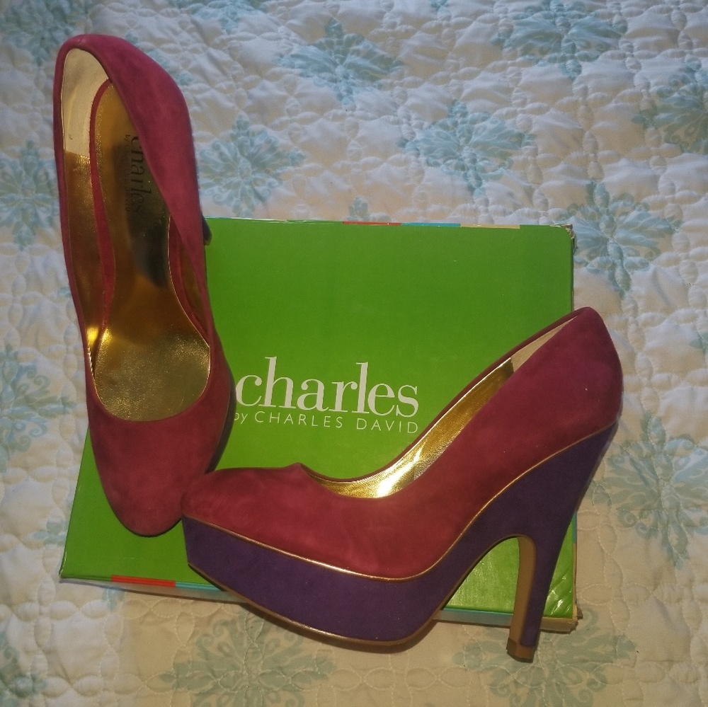 Color Block Heels - Picture 2 of 6